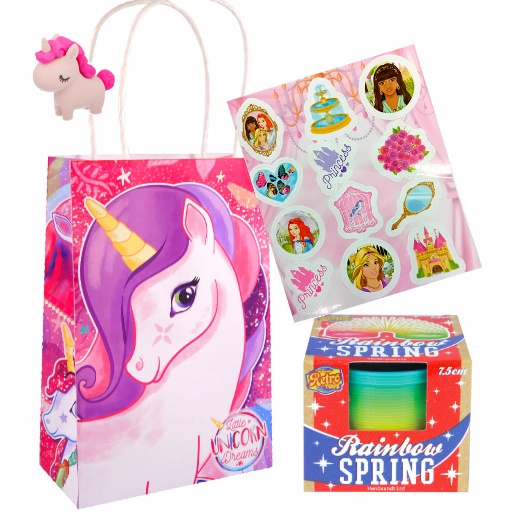 Unicorn Party Bag With Rainbow Spring